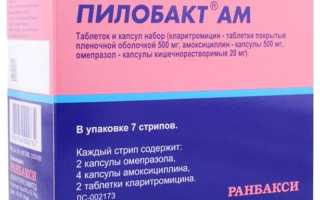 Антибиотики для лечения гастрита